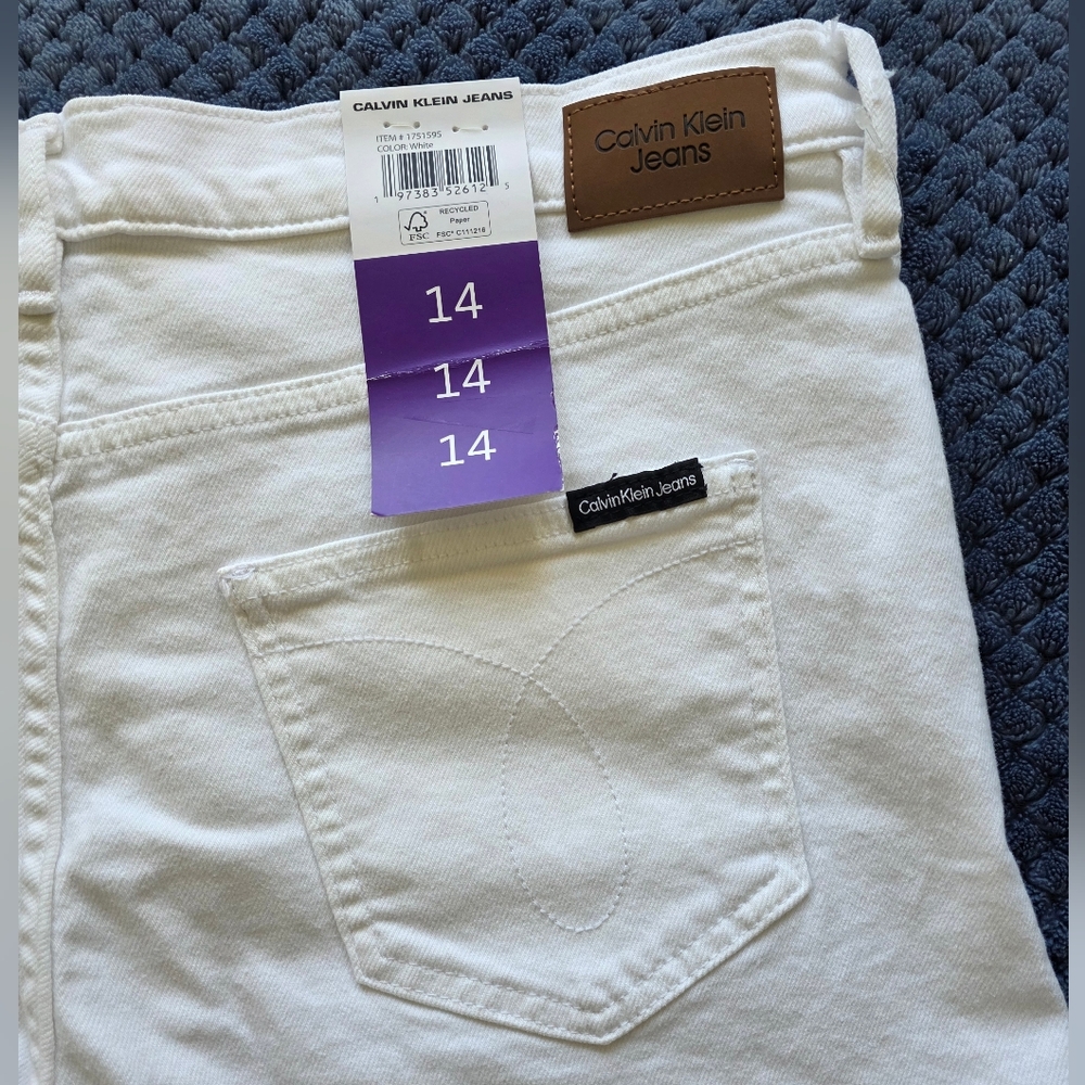 Calvin Klein White Jean Shorts Women - Picture 5 of 8